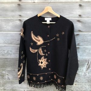 Boiled wool jacket sweater